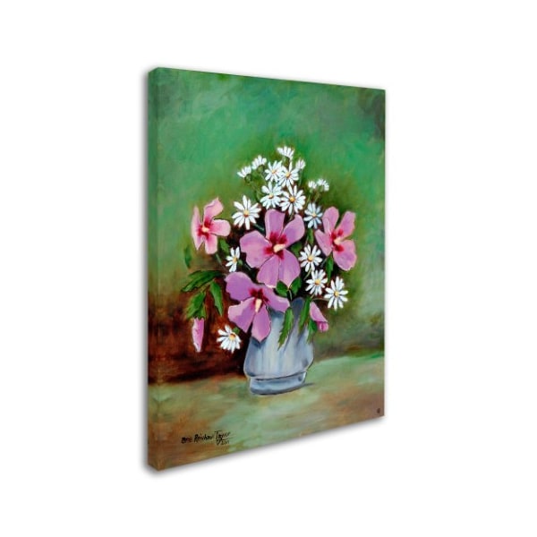 Arie Reinhardt Taylor 'Hibiscus And Daisies' Canvas Art,35x47